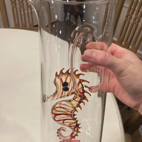 Massimo Lunardon Italian Artisan Glass Pitcher- New in box - Picture 3 of 7